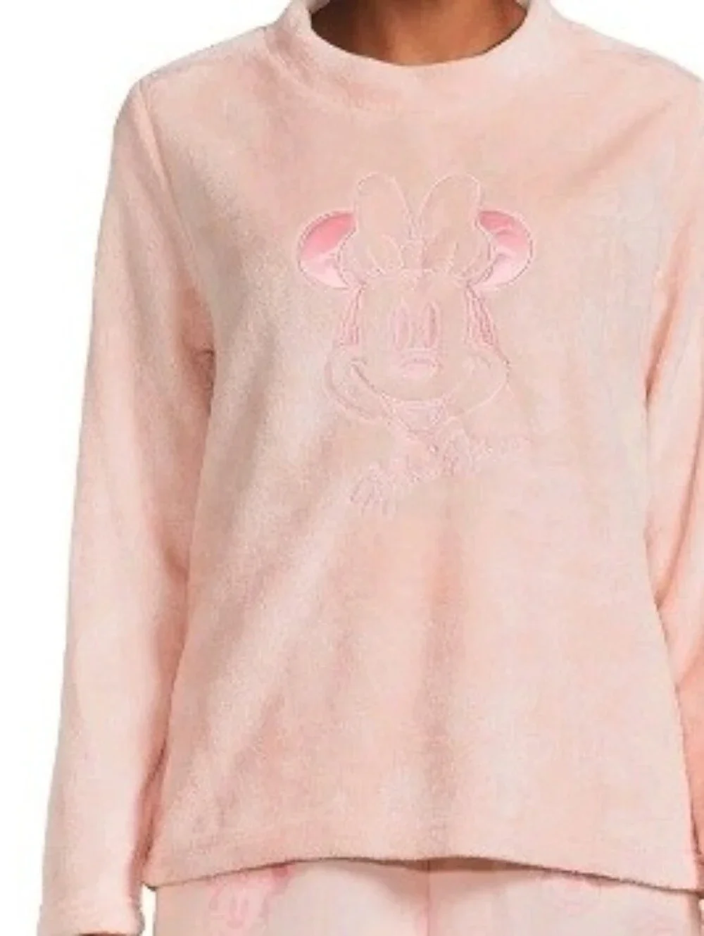 DISNEY Peach Plush Minnie Mouse Pullover, L - Picture 6 of 6